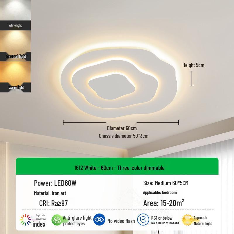 Nordic Cream Cloud Ceiling Light for Bedroom and Dining Room