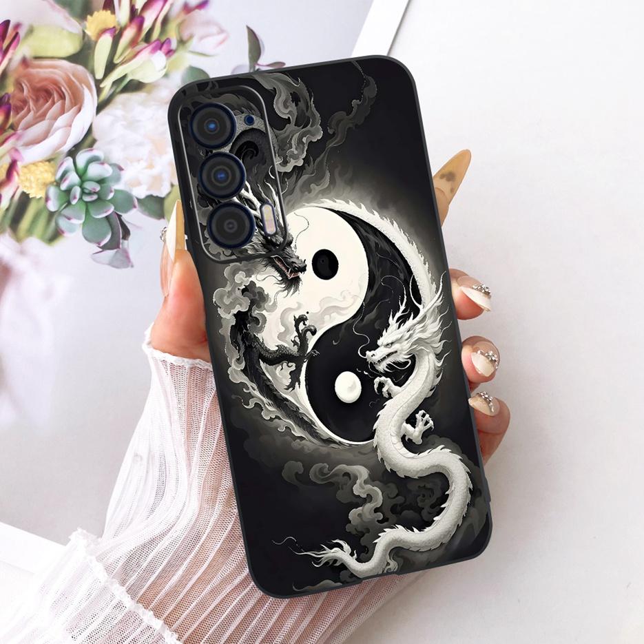 For Motorola Edge 2021 Case XT2141-1 Luxury Butterfly Tree Painted Cover Soft Silicone Case For Motorola Edge 2021 Edge2021 Bags