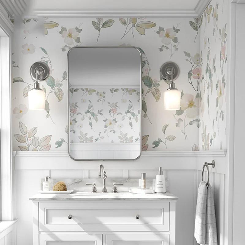 Modern flower peeling wallpaper natural flower self-adhesive wallpaper waterproof detachable leaf wallpaper home decor