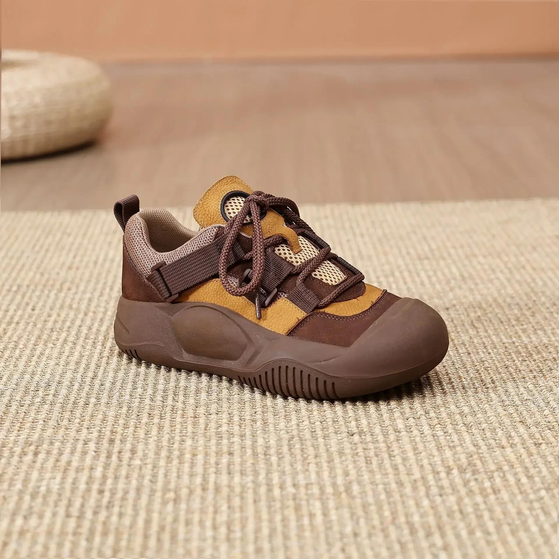 

Мода 2024 года, новые женские повседневные туфли, весна и осень, модные кроссовки на платформе, женские спортивные кроссовки на шнуровке, Zapatos De Mujer 35 жёлтый