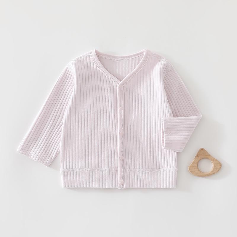 Baby Velvet Cardigan - Comfortable Long-Sleeve Top for Newborns, Ideal for Spring and Autumn Outings