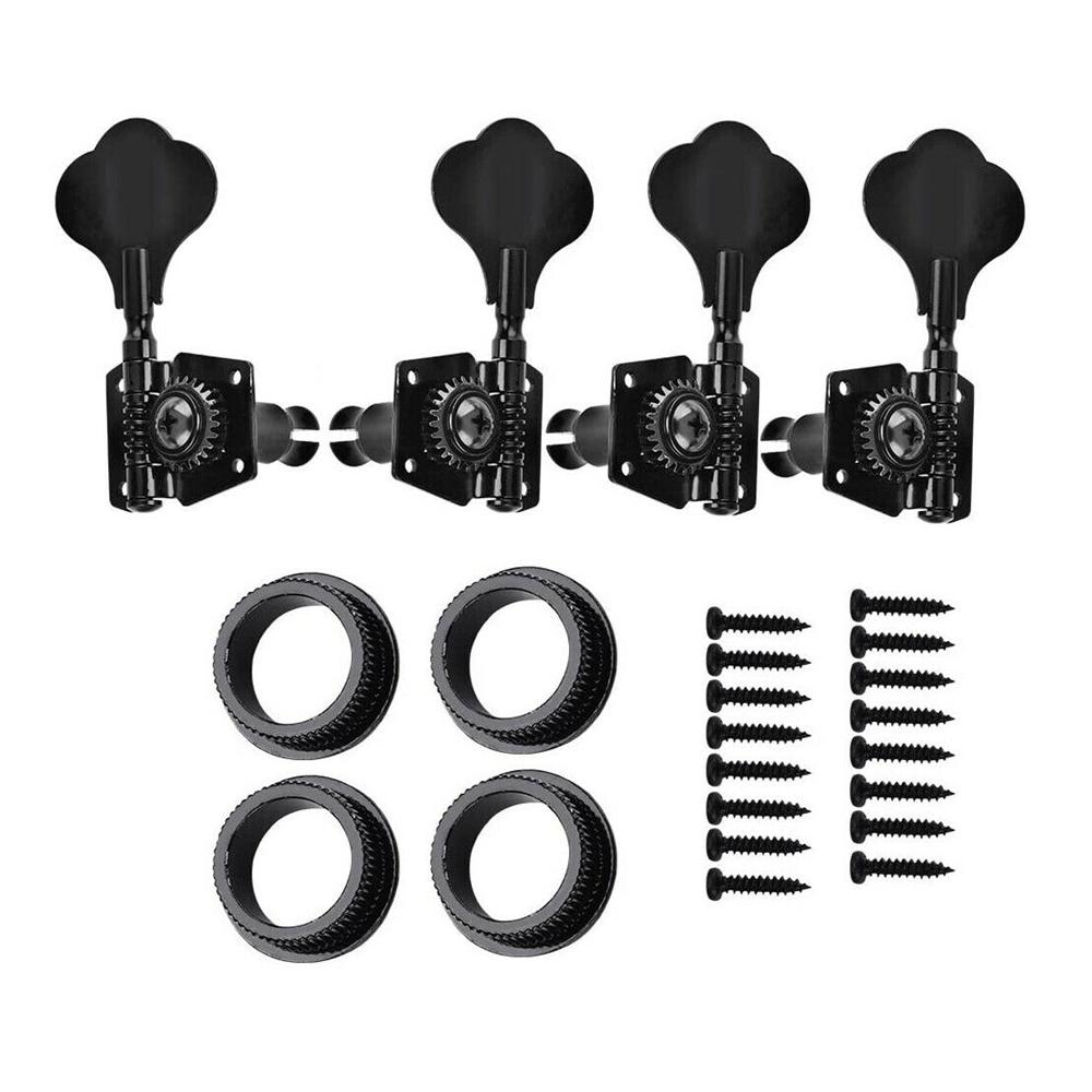 2L2R/4L/4R/1L3R/3L1R Open Gear Bass 4 String Tuners Tuning Pegs Keys Machine Heads For Bass Guitar Chrome Gold Black