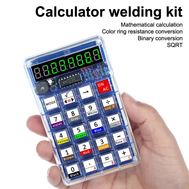 Calculator Making Kit Electronic Diy Parts Welding Practice Homemade Led Digital Tube Calculator