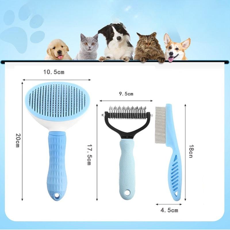 Cat Comb Pet Supplies Set, Dog Comb, Hair Removal and Cleaning Wonder, Special Cat Flea Comb