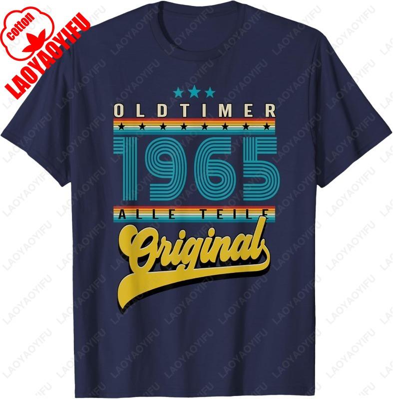 1965 Birthday Gift 1965 Vintage Car TShirt Summer Fashion Shortsleev Funny Print Men Women Cotton Tee Casual Comfortable Tops
