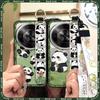 Wrist Strap Durable Phone Case For ZTE Blade A75 5G/Nubia Focus 5G/Calf 5G Cute Fashion Design Panda Soft case Silicone