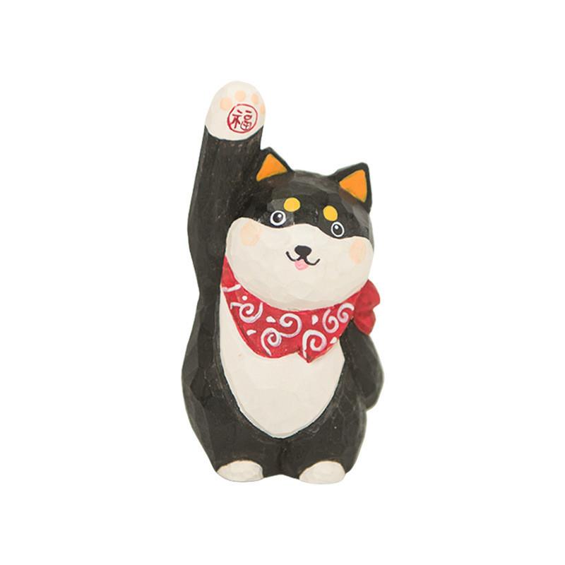 

Shiba Inu Wooden Craft Figurine Creative Home Office Decoration Perfect For Celebrations чорний