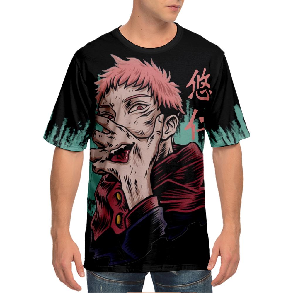 T-Shirt für Damen und Herren, Sommerkleidung, Fitness, Jujutsu Kaisen, Rundhalsausschnitt, Übergroßes Herren-T-Shirt, neue Herren-T-Shirts, Tops