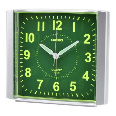 Wecker Tischuhr Silber Analog Konzentrierendes Zifferblatt Schlummerlicht Einfach TQ-479-8JF