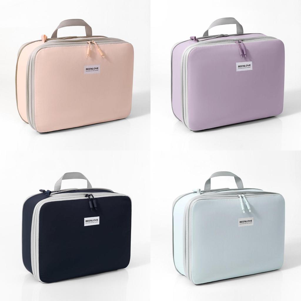 Travel Organizer Bag With Nylon Material For Packing Clothes And Lingerie In Compact Cube Shape For Travel Use