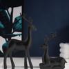 Miniature Reindeer Resin Decoration Holiday Themed Crafted Shelf Display Piece