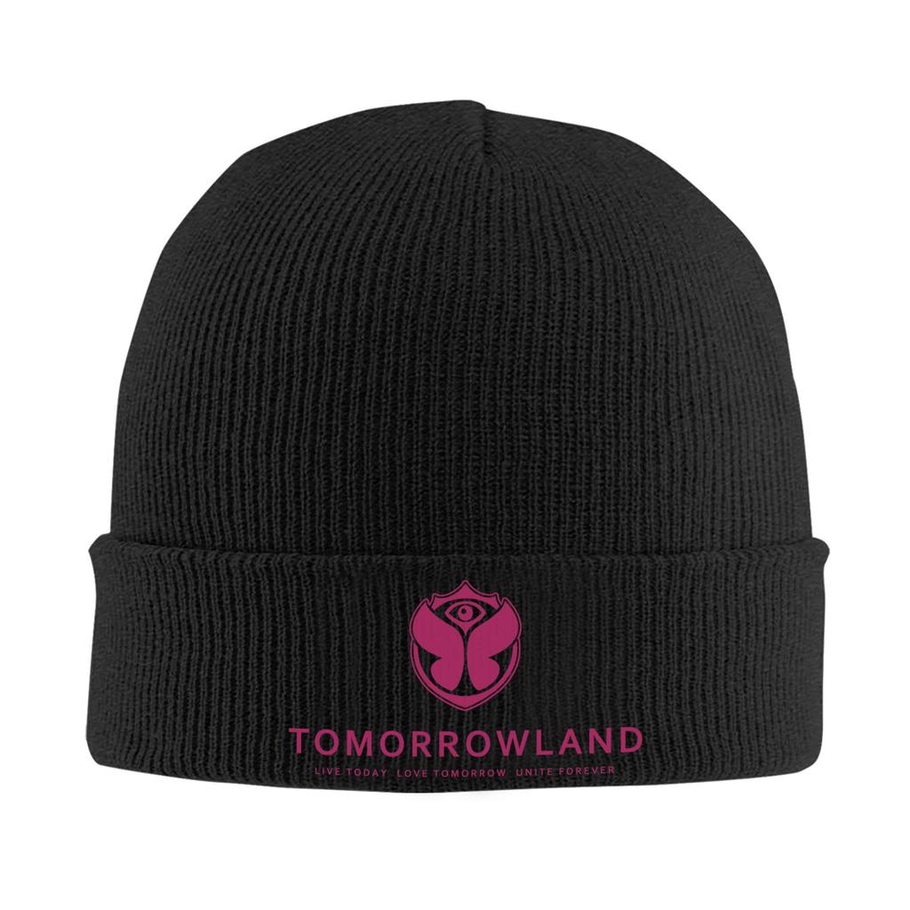 Tomorrowland Skullies Beanies Caps For Unisex WoUnisex Winter Warm Knit Hat Adult Belgian Electronic Dance Music Festival Bonnet Hats
