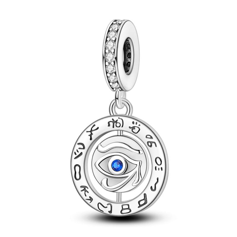 Newcopper Sparkling Zircon Devil'S Eye Horus' Eye Best Wishes Lucky Charms Beads Fit Pan Original Bracelets Diy Jewelry