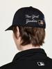 Emelbi Signature Patch Structure Ball Cap Ny (Black)