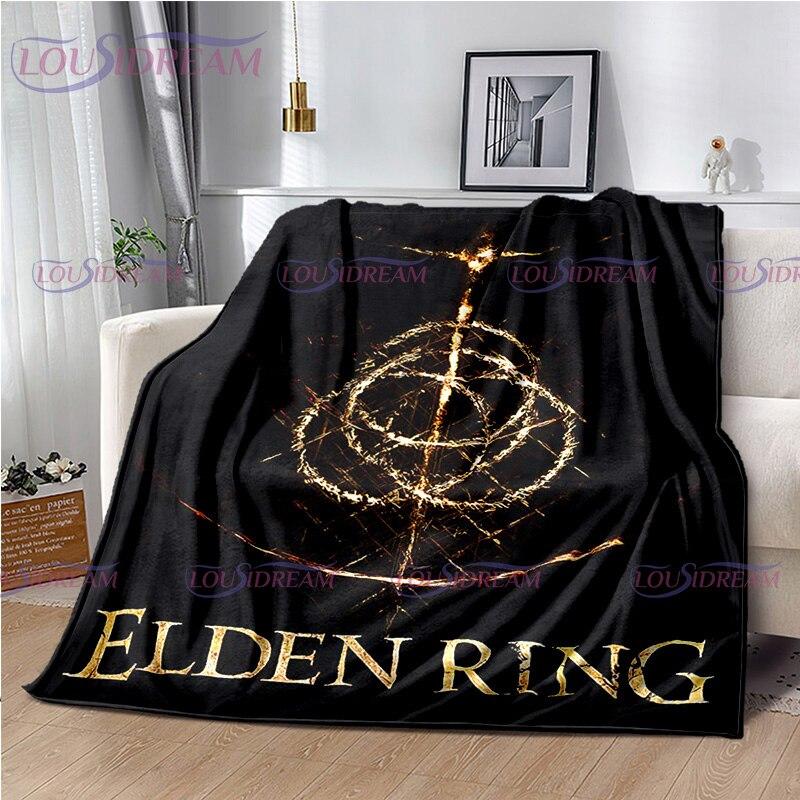 Personalized Elden Ring Blanket The Tarnished Print Flannel Blanket Ranni Soft Warm for Beds Throw Sofa Cover Bedspread