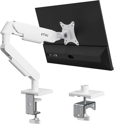 ETHU PC Monitor Inch Load VESA Display Full Motion Arm, 17-35 Compatible, 2-11kg Capacity, Compatible, Stand, Adjustable, White.