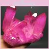 Exquisite Titânio Cristal de Aglomerado de Quartzo Druzy Natural Geodo Vermelho Gema Espécime Decoração Para Acentos Elegantes de Casa