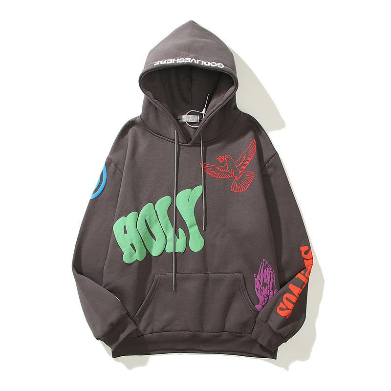 European and American street trendy brand men and women with the same 3D digital printing retro casual high street hoodie