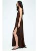 2025 European & American Style Sleeveless Backless Chiffon Long Dress - French-Inspired Spring Fashion