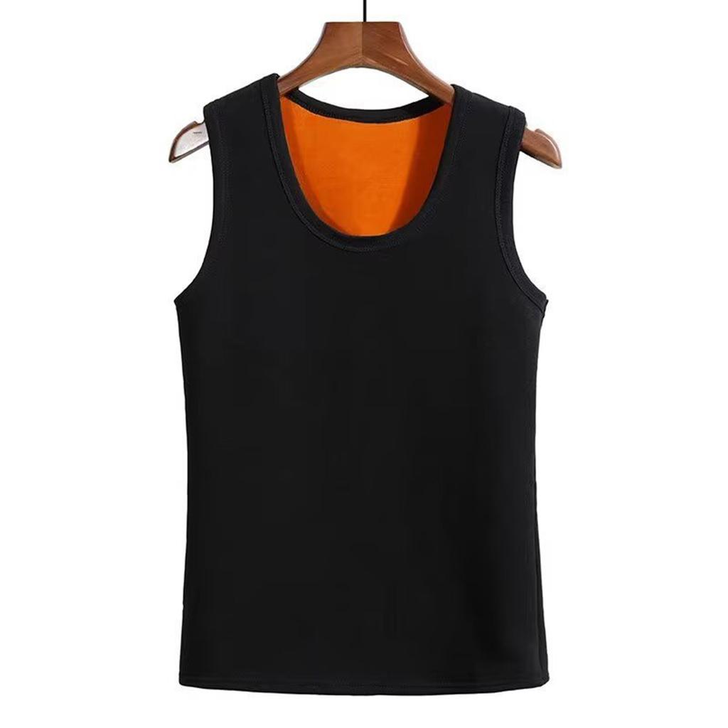 Men Winter Fleece Lined Thermal Tank Tops Warm Base Layer Vests Undershirt