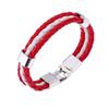 Bracelet en Cuir PU Tressé pour Hommes Femmes