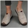 Men's Single Shoes with Cow Tendons and Soft Soles, Old Men's Shoes, Canvas Breathable Casual Shoes, Linen Shoes, Low Cut Bean Shoes