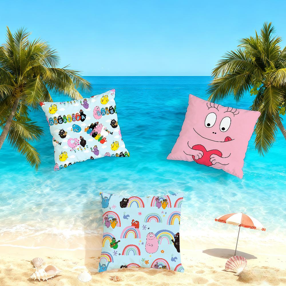 Cute B-Barbapapa Cartoon cushion cover Home Office Convenient Nordic Simplicity Hit With Zipper Cushion Cover