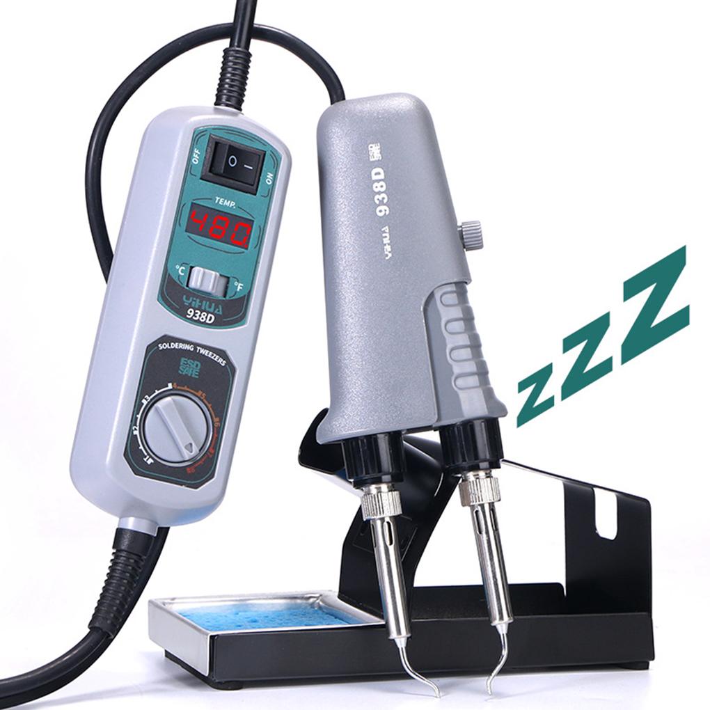 938D Portable Tweezers Soldering Station 110V 220V Soldering Iron Station Chip Desoldering Kit Set SMD Welding Equipment