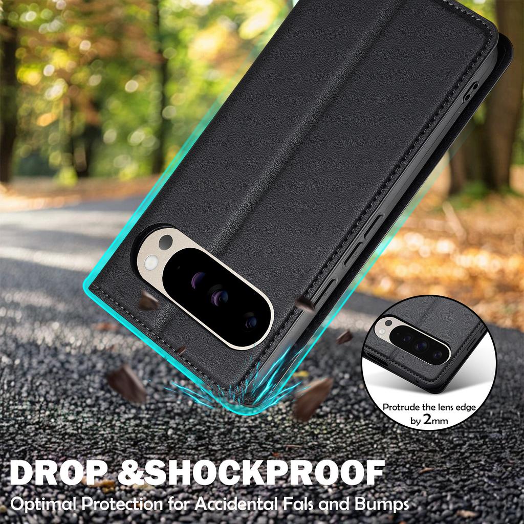 LC.IMEEKE L1 Series for Google Pixel 10/Pixel 10 Pro Case PU Leather Wallet Stand Protective Phone Cover