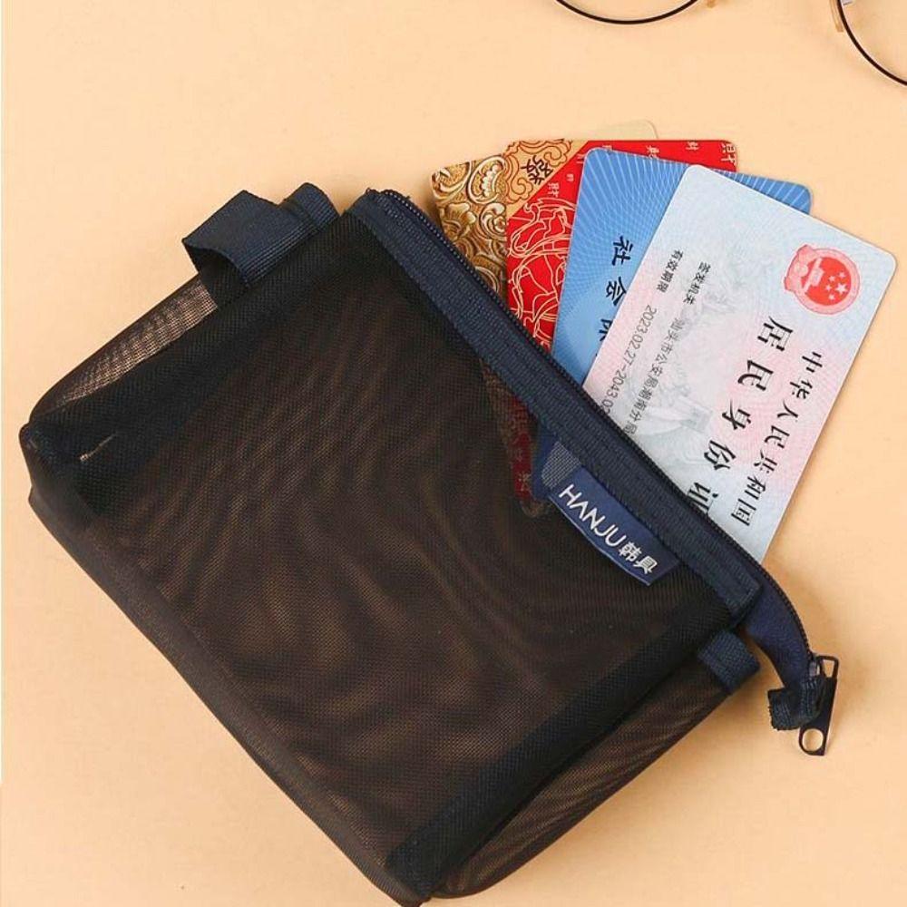 Lipstick Cosmetic Bag Mini Coin Purse Change Storage Bag Retro Color Card Bag  Outdoor