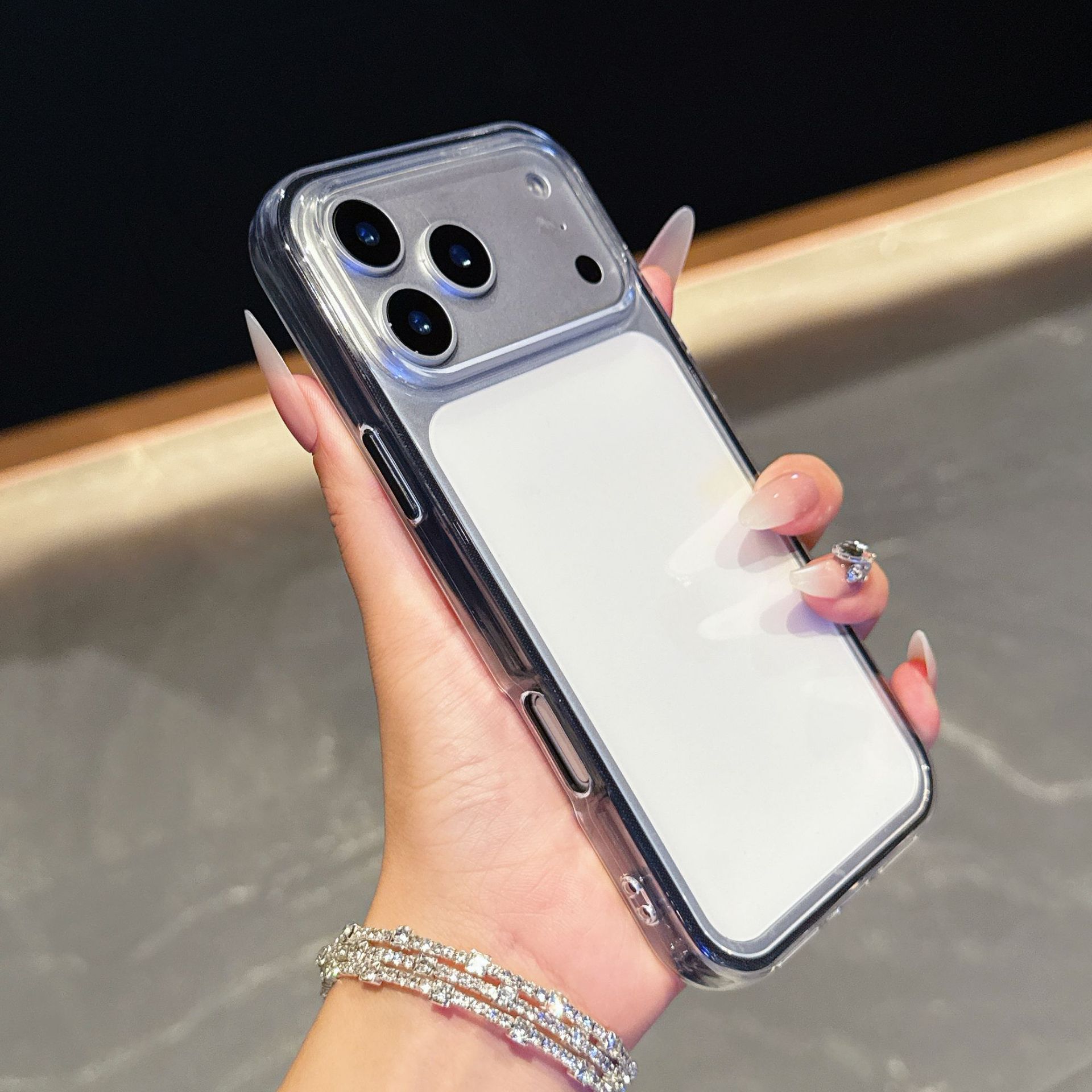 

For IPhone 17 ProMax Dual Color 2-in-1 Phone Case for Apple 16 Anti Drop 15 Transparent Protective Cover For iPhone11Promax