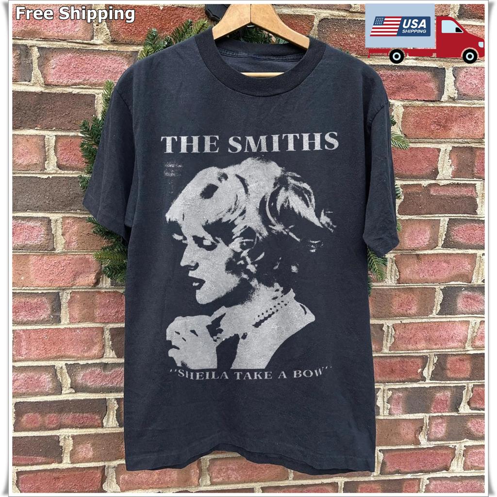 The Smiths 'Sheila Take A Bow' T-shirt, Unisex Black T-shirt, Size S-5XL