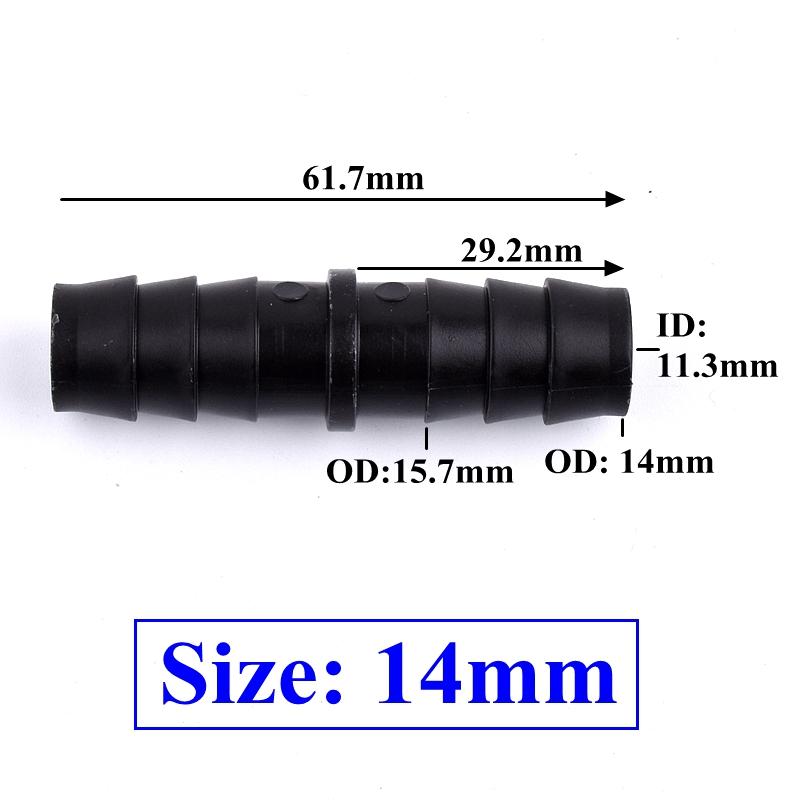 

10 шт./лот 12 мм 14 мм пагода прямые соединители аквариумный шланговый соединитель воздушный насос штуцерные соединения равного диаметра садовый шланговый соединитель для полива 14mm (10 Pieces)