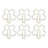 100pcs Gold Paper Clips Flower Shaped Paper Clips Electroplating Cute Special Fun Paper Clips for Ki