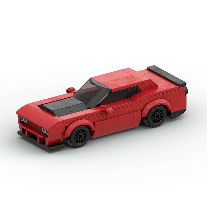 

Конструктор Гоночный автомобиль MOC: Совместим с Lego, Модель Dodge Demon, Развивающая игрушка