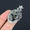 Sisters Day Deal 925 Sterling Silver Star Galaxy Jasper Stone Flower Ring US 7