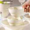2025 Stylish 10-Piece Ceramic Underglaze Bowl Set - Elegant, High-Quality Tableware for Home Use