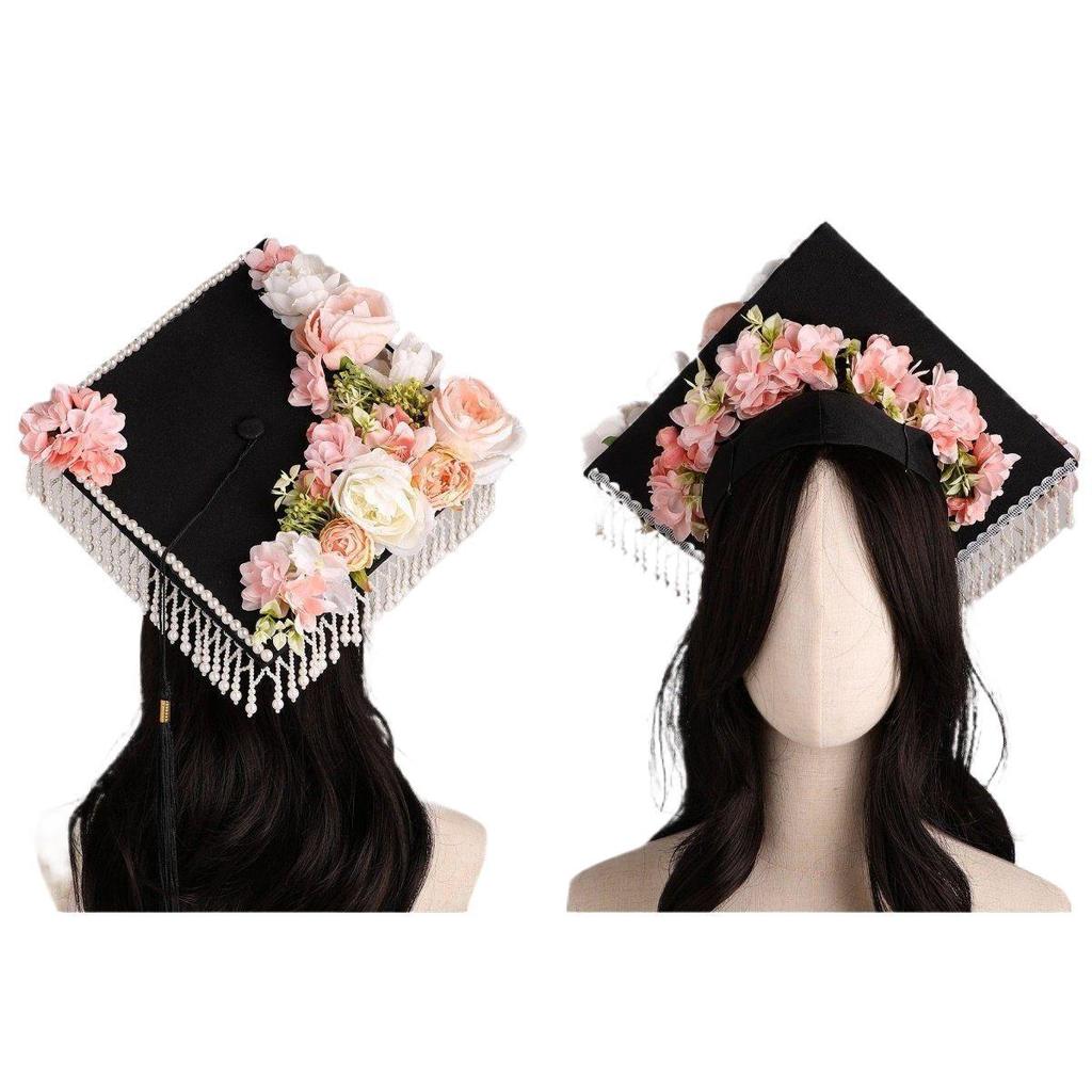 Graduation Flower Hairpin: New Style DIY Master’s Cap for College Student Photos and Gifts