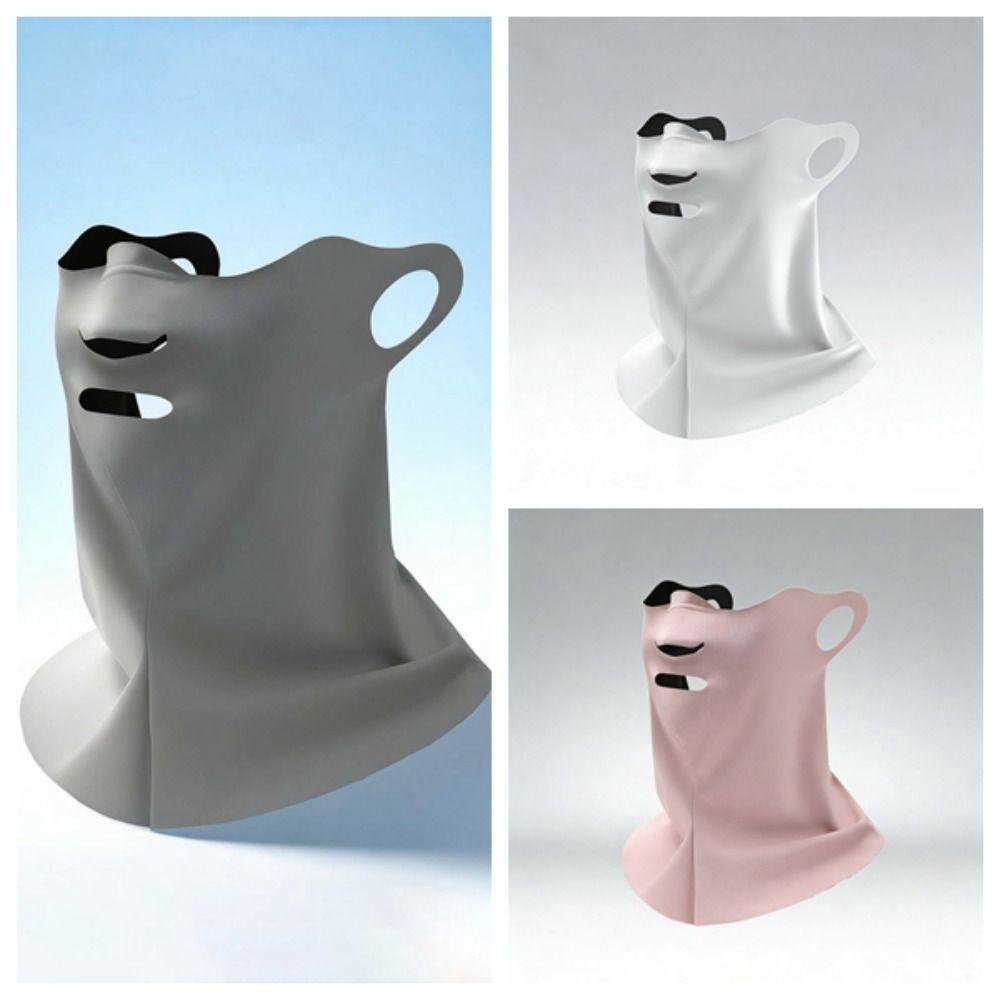 Polyester Face Sun Protection Nylon Breathable Sunshade Mask Daily Neck Sunscreen Mask  Beach