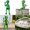 Resin Cat Dog Alien Statue With Artistic Design For Home Decor And Gift Giving
