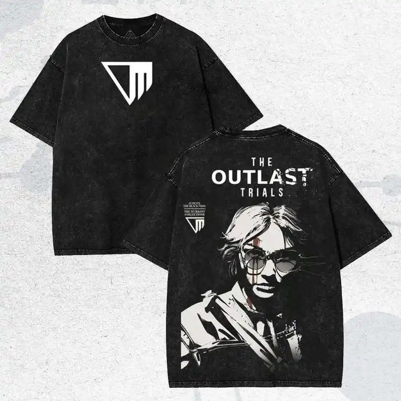 Hot Horror Game The Outlast Trials Washed Tshirt personality Clothes Suitable for all seasons Plus Size Unisex Streetwear soft