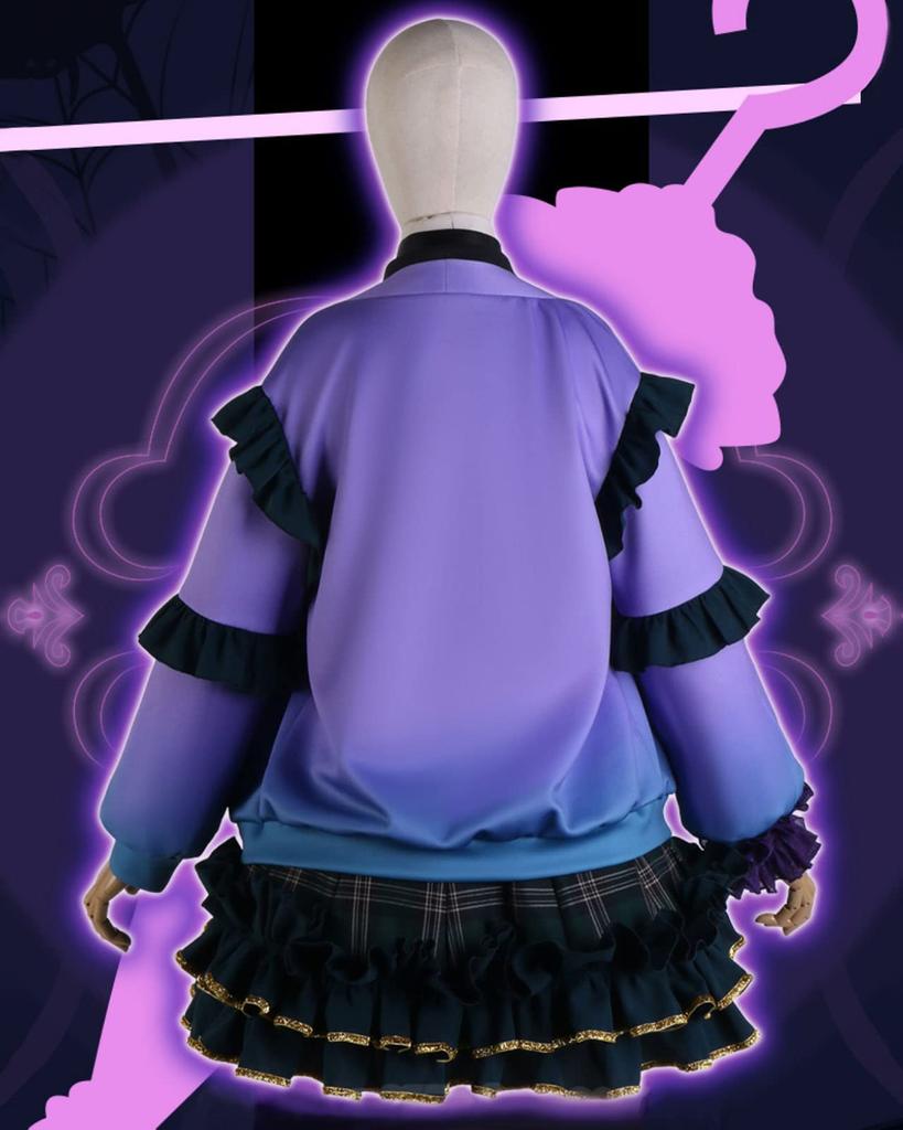 Nijisanji Kyoran Meroko Cosplay VTuber Halloween Meroko [Milky Time] Costume, (Costume)