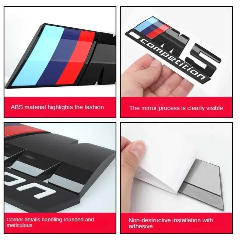 BMW M Series Thunder Edition Car Trunk Badge Emblem Sticker Compatible with 1M 2M 3M 4M 5M 6M 7M 8x1M X2M X3M X4M X5M X6M X7M X5 fsdf08