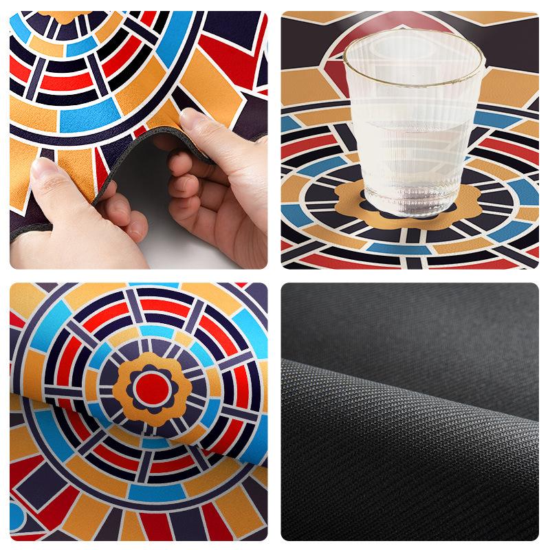 Plate Mat Nordic Anti-Scalding Mat Bowl Mat Household Kitchen Pot Mat Plate Mat Coaster Vegetable Rubber Bottom Table Mat