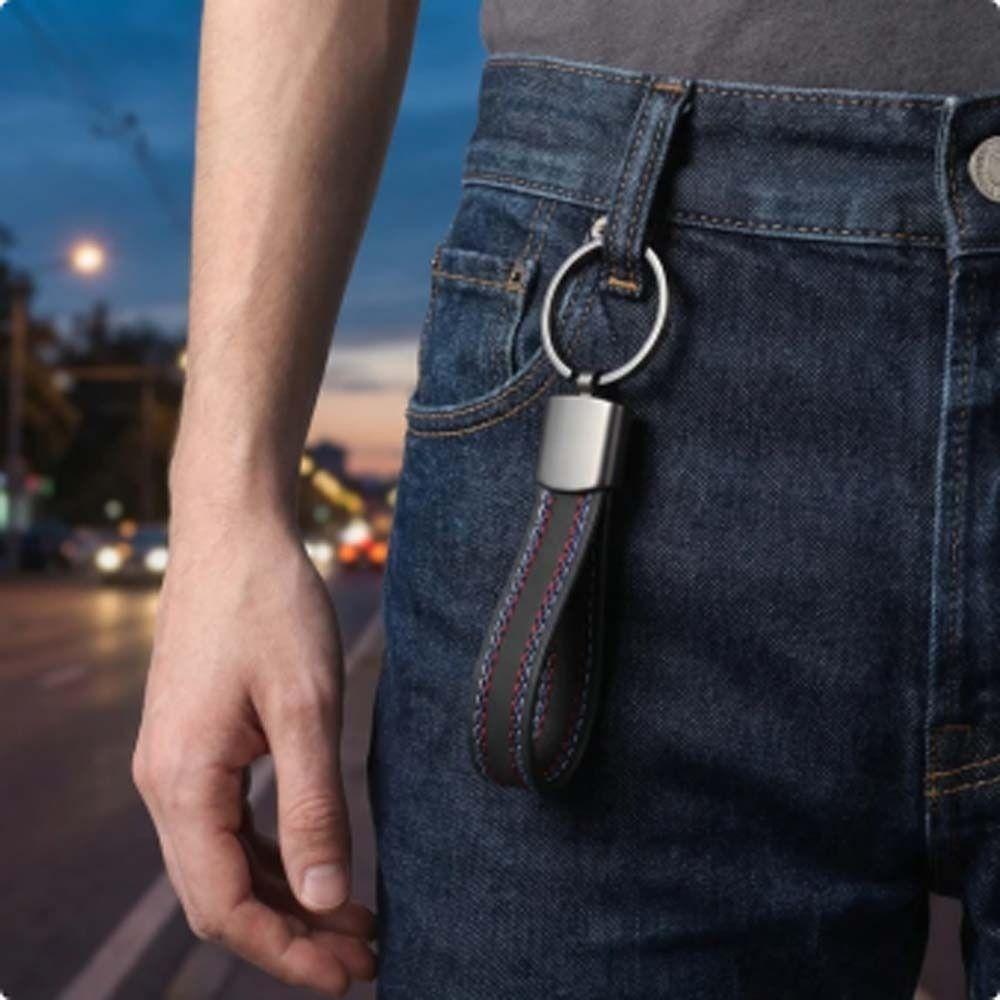 Anti-Lost Leather Waist Hanging Key Chain Multifunctional Car Trinket Keyring  Men Birthday