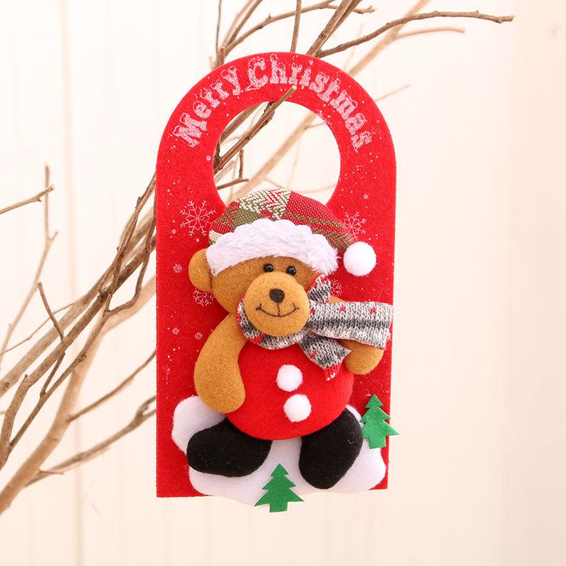 Festive Non-Woven Cartoon Christmas Door & Window Ornament