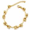 14K Gold-Plated Surgical Steel Wrist Bracelet, Bst1642