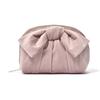 Francfranc Velour Ribbon Pouch S Pink Cosmetic Pouch W160×D70×H120mm