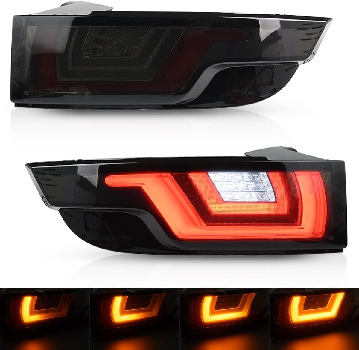

Range Rover Evoque Flowing Light LED Turn Signal Tail Lamp with Lighting Smoke Lens Specification Japanese hotimp® 2012-2018 Sequential/Normal Switch,