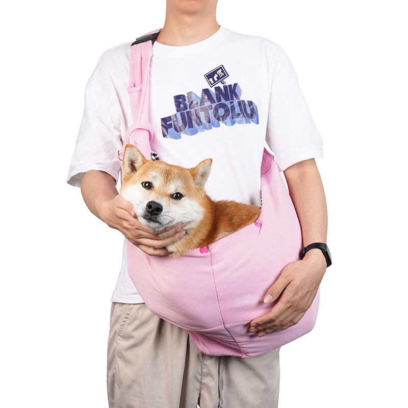 Foldable Cat & Dog Crossbody Backpack - Large Capacity, Portable & Single Shoulder Design for Outings